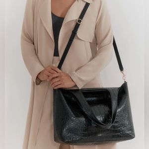 Cuyana Croco System 13” Tote